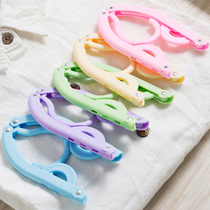 Folding hangers portable travel telescopic storage artifact outdoor business mini multi-function travel clothes hanger