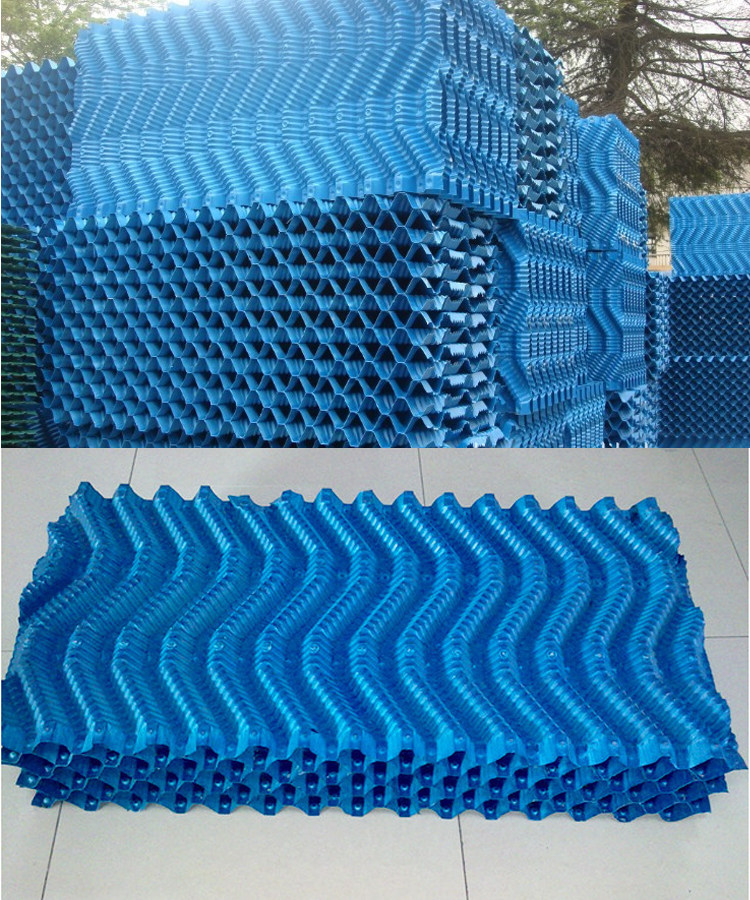 斜折s波填料波纹 冷却塔 冷水塔填料蜂窝斜交错填料1000*500/立方