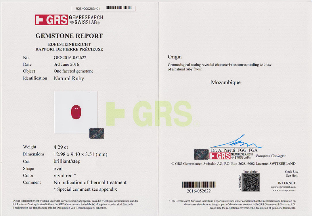 超值grs证书429克拉大台面天然鸽血红红宝石戒指