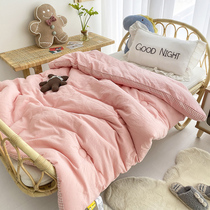 Class A cotton quilt washed cotton students Children solid color quilt baby quilt infant garden spring and autumn quilt core