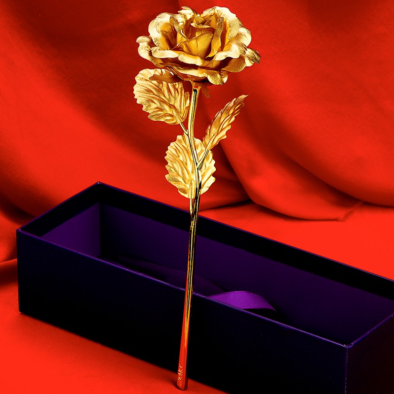 【天天特价】 真尚美金色玫瑰花花大号金花 送男女朋友老婆生日礼_7折