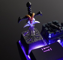 HolyOOPS WOW Warcraft Alsace Cream Sad Stereo 3D Mechanical Key Cap Full Metal Light Transmission Key Cap