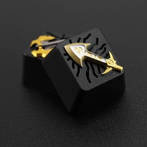 HolyOOPS League of Legends LOL Endless Blade Mechanical Keyboard All Metal Light Transmission Aluminum Key Cap