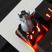 ZOMO eating chicken 3D magnetic absorption separable nuclear bomb aluminum alloy metal light transmission key cap