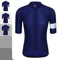 Summer dark blue color color quick-drying competitive slimming mens and womens new road mountain bike short sleeve cycling jacket