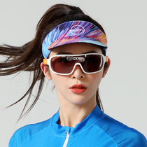 Mens and womens long and short running marathon sunshade top hat triathlon breathable sweat-absorbing fabric sports sun hat