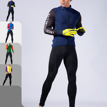 CNRIDE autumn and winter new retro style long-sleeved cycling suit fleece warm strap cycling pants suit