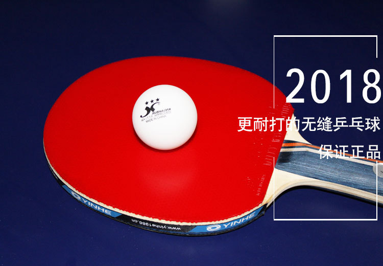 许绍发无缝三星球乒乓球新材料三星级训练比赛正品40 无缝球包邮_7折