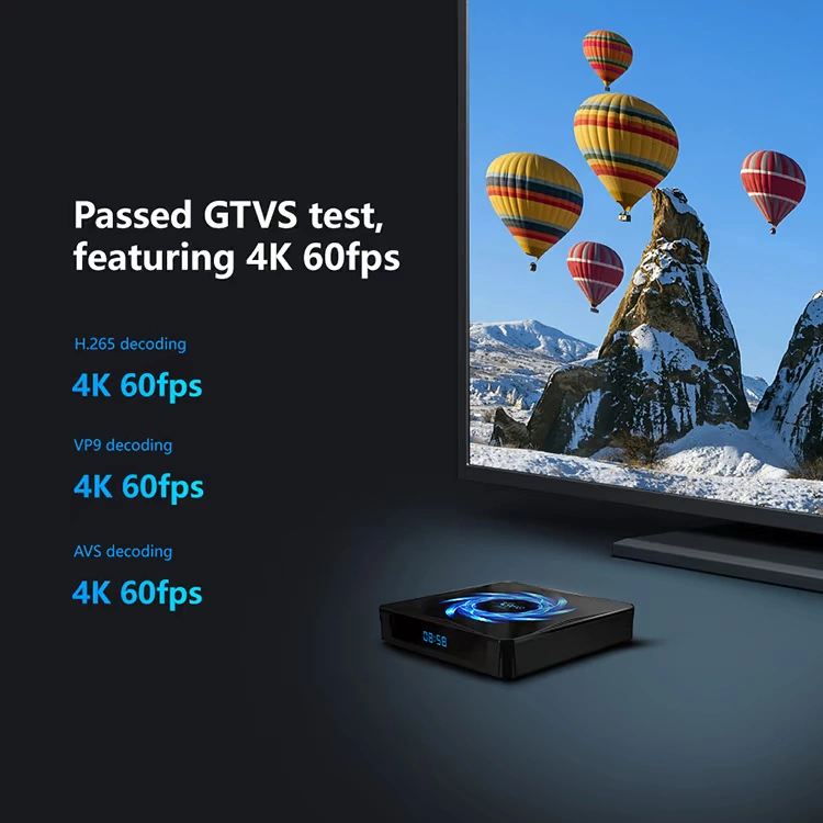 Hộp giải mã mạng X96QMAX H616 Đầu phát 4K Bluetooth Android 10.0 điện thoại di động không dây có màn hình TV BOX - Trình phát TV thông minh