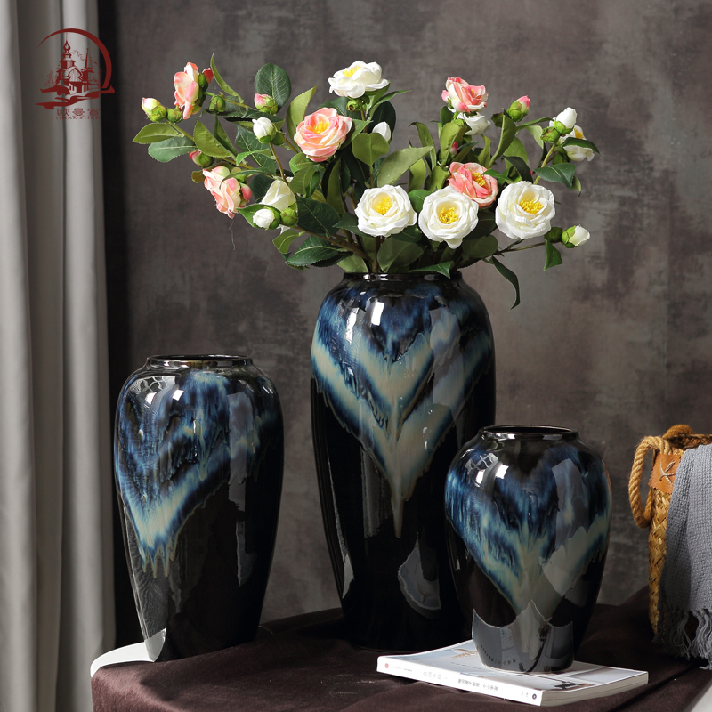 Jingdezhen European large vases, I and contracted sitting room TV ark, household flower arranging, creative ceramic furnishing articles