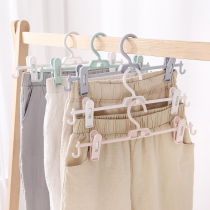 PANTS RACK PANTS CLIP HOME HANGING SHORT DRESS MULTILAYER PLASTIC SKIRT CLIP WITHOUT MARK FOR INSEMINATOR PANTS RACK HANGER WITH CLIPS
