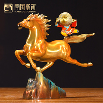 Full copper immediately seal Hous living room Boss office Desktop Bills Chaeze Decoration Handicraft Pendulum for leading gifts