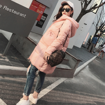 Winter jacket down cotton clothing female Korean version loose bf medium-long student cotton coat Harajuku wind ins bread clothing tide