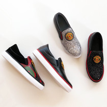 Exported to Europe one-pedal leather mens and womens shoes casual shoes sports shoes first layer cowhide low-top fashion foot shoes