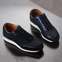 Big coffee home big welfare first layer cowhide womens casual sports shoes jogging shoes travel shoes foreign trade womens shoes