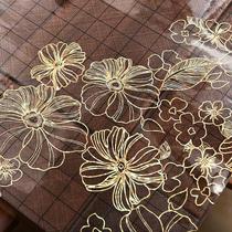 Eurostyle soft glass table TV cabinet TEA MAT PLASTIC PVC WATER CRYSTAL PLATE TABLE CLOTH WATERPROOF AND BURN-PROOF AND OIL-FREE