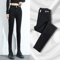 Black jeans womens autumn and winter 2020 new high waist thin slim tight wild little feet pencil pants