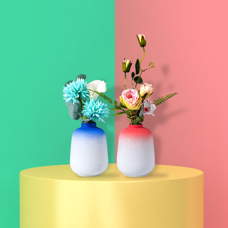 Nordic light and decoration vase dried flowers sitting room adornment table flower arranging gradient modern style of TV ark, ceramic furnishing articles