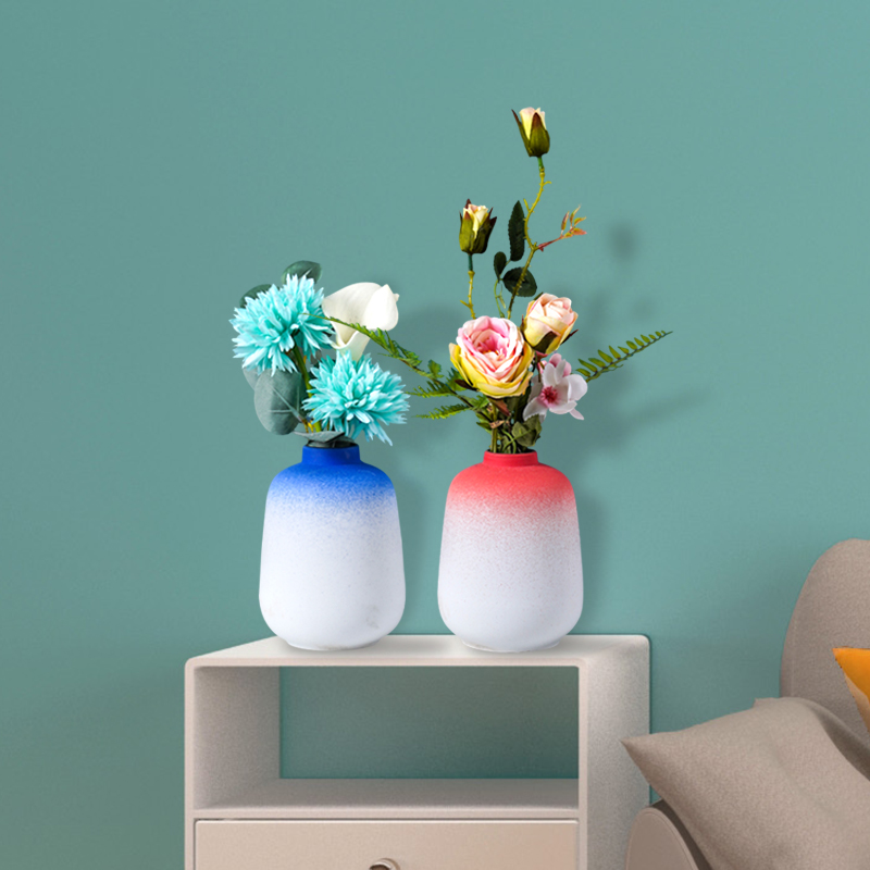 Nordic light and decoration vase dried flowers sitting room adornment table flower arranging gradient modern style of TV ark, ceramic furnishing articles