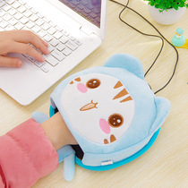 USB heating mouse pad cartoon warm hand heating mouse cover warm hand treasure antifreeze hand cute computer removable and washable