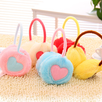 Korean version of female plush cute cartoon earmuffs warm childrens earmuffs couple winter earmuffs windproof earmuffs