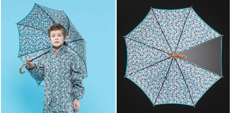 铁雨伞男童 6-12大童日本长柄铁宝宝手动超轻安全铁伞