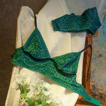 (Clothing clearance discount season)Summer ultra-thin bra set Triangle cup French sexy rimless underwear