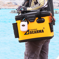 Luya box multi-function fish box live fish bucket hard rod box raft fishing bucket with oxygen-increased rock fishing nest bucket box