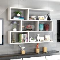 Wall cabinet hanging cabinet bedside bedroom hanging wall storage bookshelf solid wooden storage small multifunctional non-perforated wall Wall wall hanging