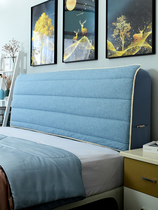 Thickened European bedside cover Soft bag protective cover All-inclusive curved wooden bedside cover 2020 2021 new backrest cover