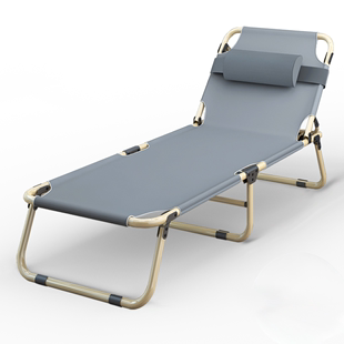 折叠床单人午休办公室午睡神器医院陪护便携行军懒人简易两用躺椅