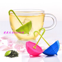 Cute Umbrella Tea Maker Silicone Gel Small Umbrella Tea Leak Tea Leaf Filter Creative Home Foreign Trade Hot Pin Silicone Tea