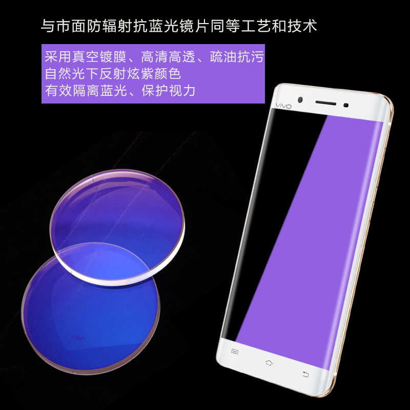 尼绅 vivoxplay5钢化玻璃膜抗蓝光3D曲面全屏覆盖Xplay5A/L手机膜产品展示图5