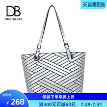 Euro Db Europe and the United States temperament shoulder bag womens new fashion stripe large capacity portable womens bag personality wild tide