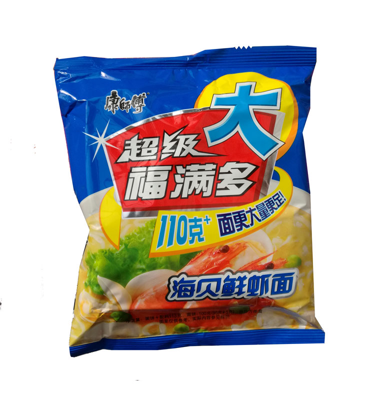 康师傅方便面福满多红烧香辣牛肉面袋装泡面24包6味混装整箱包邮