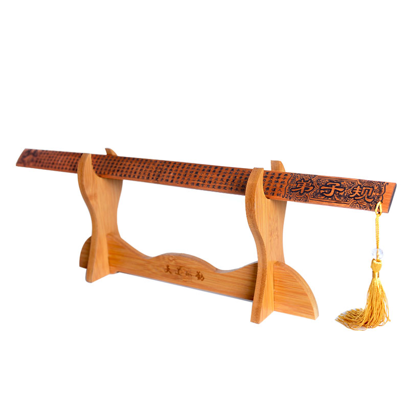 wood carving bamboo ruler home disciple rule ruler family method bamboo carving pointer to send teacher to china to send friend characteristic chinese learning