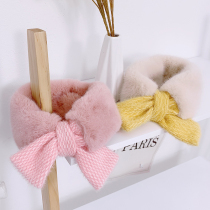 Baby scarves winter thickened with warm and cute girl autumn and winter thin neckline Plush Baby Scarf with children scarf