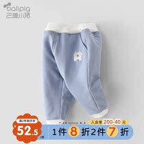 Baby cotton pants Girls  casual pants Sports pants Baby childrens pants Boys thickened warm pants Autumn and winter