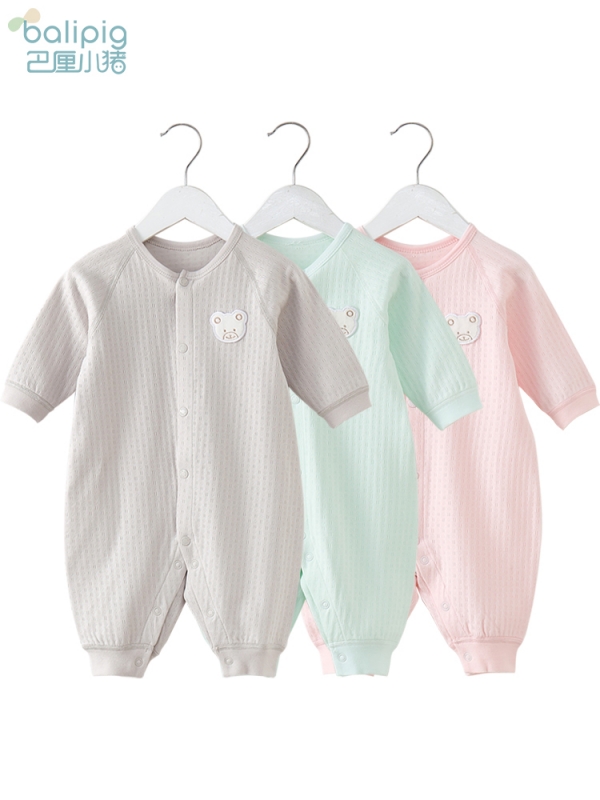 Baby's pajamas household cotton autumn baby clothes in autumn cotton all-cotton hackdress newborn and young children's sweater