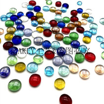 200 colored glass beads small flat beads stone fish tank decoration seagrass landscaping glass ball DAY handmade