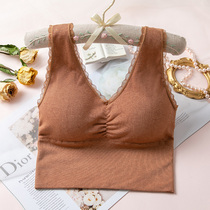 Chest-wrapped bandeau female sleep sports student net red sling explosion bottoming small vest gathered small chest without steel ring