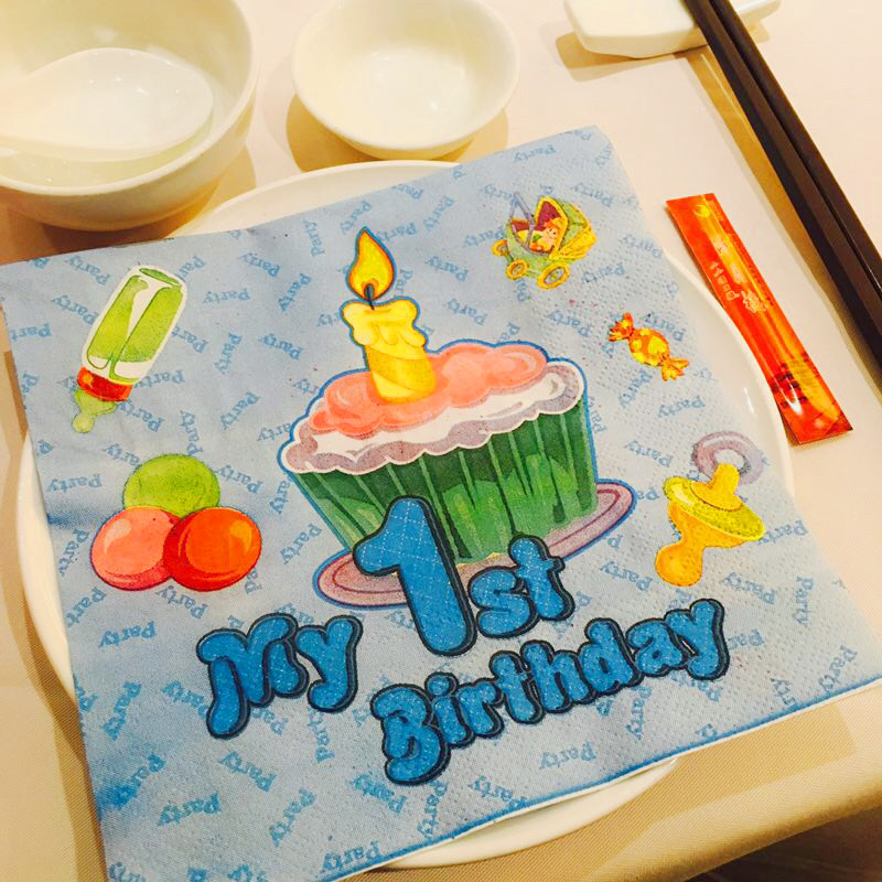 20张儿童宝宝生日派对卡通图案餐巾纸生日主题装饰用品男女孩纸巾