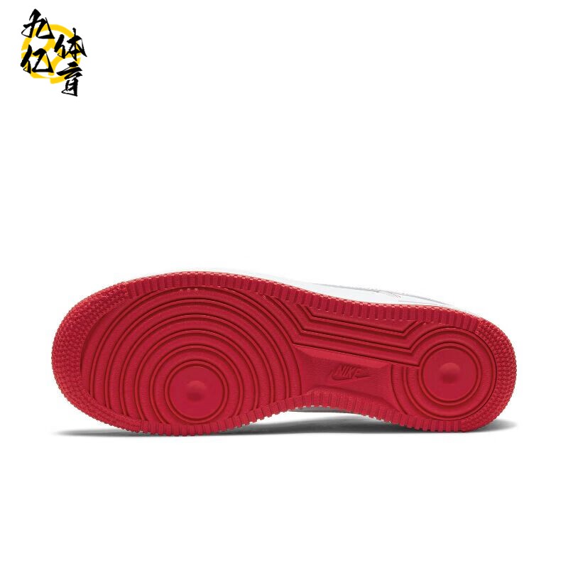 nike air force 1 白红缝线小洛克公园空军一号板鞋男 cv1724
