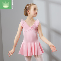 Shang Pinlin childrens dance costumes girls childrens uniforms short-sleeved gymnastics ballet dress