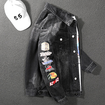 Handsome 2020 new embroidered spring autumn denim jacket mens retro denim jacket locomotive big code jacket jacket man