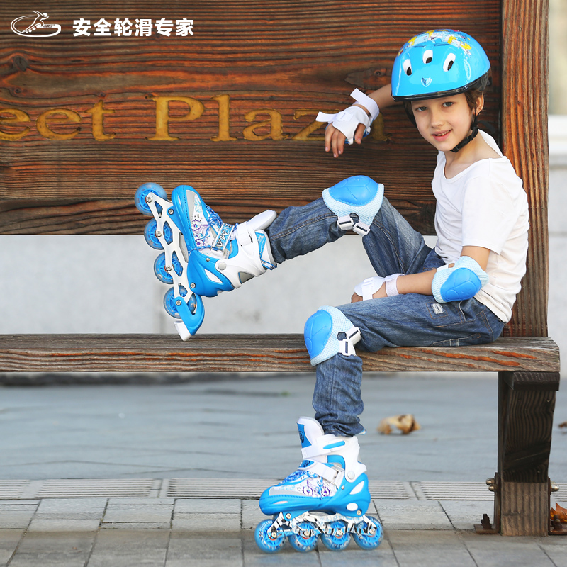 小状元自行车系列 溜冰鞋儿童全套装 滑冰鞋旱冰鞋轮滑直排轮可调产品展示图4