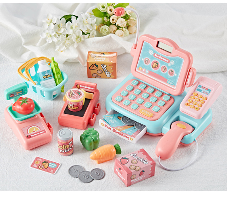 首页 家庭购物站          小伶超市收银机儿童玩具小女孩过家家女童