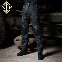 Nip Military Fascination Outdoor Men's Tactical Police Black Python Camo Trousers Live CS Cycling Frog Outfit Pants Frog Pants