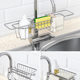 ຕູ້ເກັບມ້ຽນເຄື່ອງໃຊ້ໃນເຮືອນຄົວທີ່ບໍ່ມີວັດຖຸດິບສະແຕນເລດ faucet rack drain basket sponge sink storage rack hanging basket