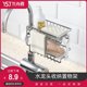 Kitchen storage artifact-free perforated stainless steel sink sponge tap drain basket shelf storage rack hanging basket Kitchen storage artifact-free perforated stainless steel sink sponge tap drain basket shelf storage rack hanging basket